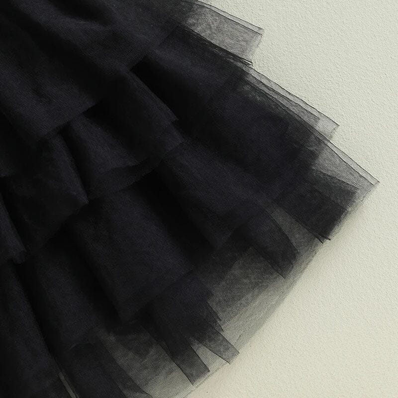 Long Sleeve Boo Tulle Skirt Toddler Set