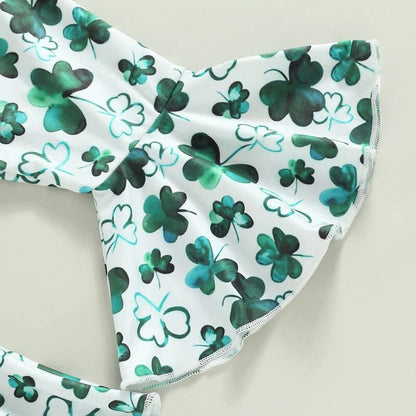 St. Patrick's Day Flared Pants Baby Set