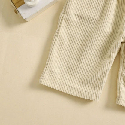 Solid Suspender Baby Jumpsuit