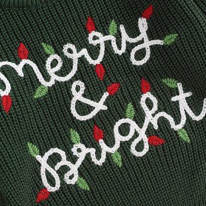 Merry Bright Christmas Baby Sweater