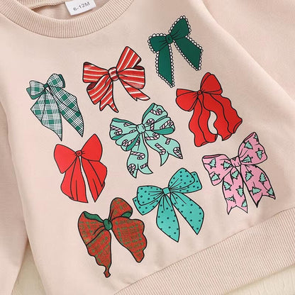 Christmas Pants Flared Pants Baby Set