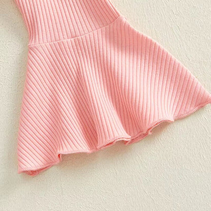 Little Cowgirl Flared Pants Baby Set