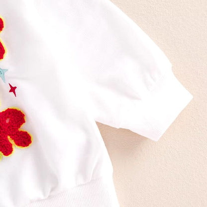 Happy New Year Pink Flared Pants Toddler Set