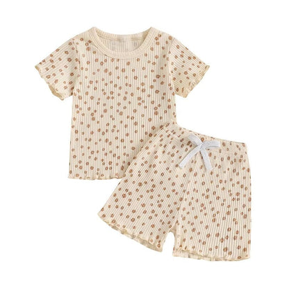 Short Sleeve Floral Toddler Set