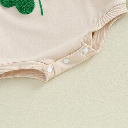 Long Sleeve Shamrock Baby Bodysuit