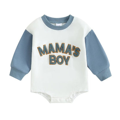 Long Sleeve Mama's Boy Baby Bodysuit