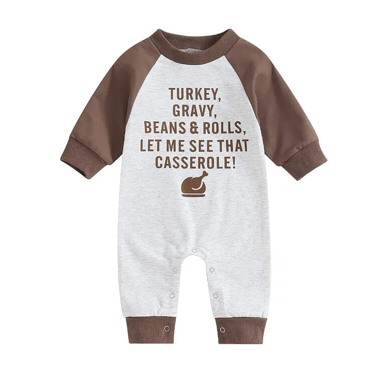 Thanksgiving Casserole Baby Jumpsuit