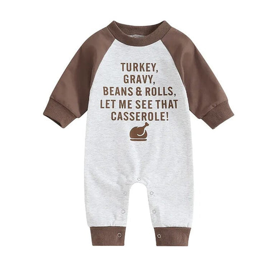 Thanksgiving Casserole Baby Jumpsuit