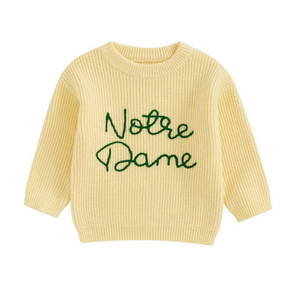 Notre Dame Knit Toddler Sweater