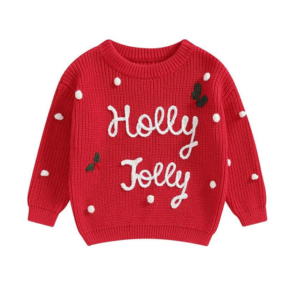 Holly Jolly Christmas Baby Sweater
