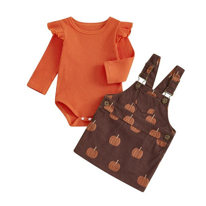 Long Sleeve Pumpkin Patch Princess Baby Set