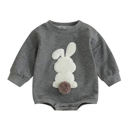 Long Sleeve Fluffy Bunny Baby Bodysuit