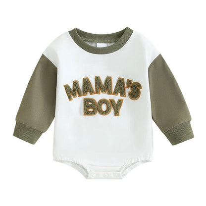Long Sleeve Mama's Boy Baby Bodysuit