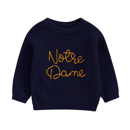 Notre Dame Knit Toddler Sweater