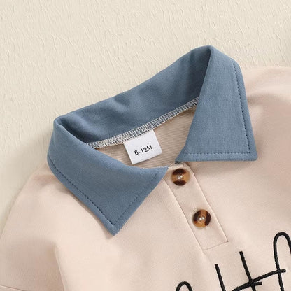 Long Sleeve Little Brother Collar Baby Bodysuit