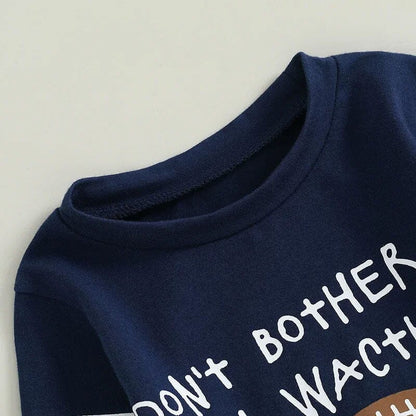 Long Sleeve Daddy Football Baby Set