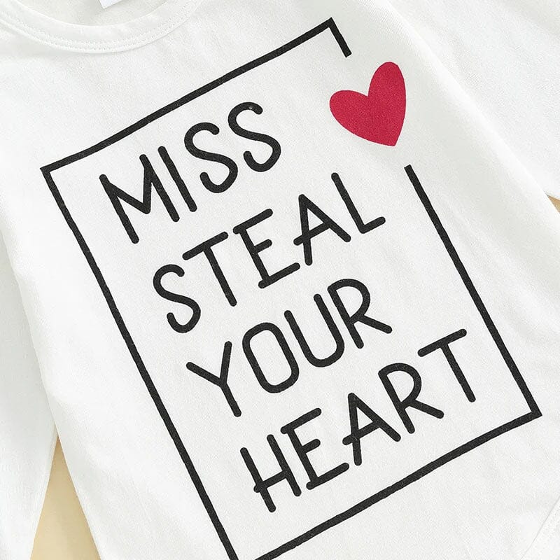 Miss Steal Your Heart Flared Pants Baby Set