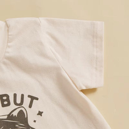 Short Sleeve Cute But Feral Baby Set