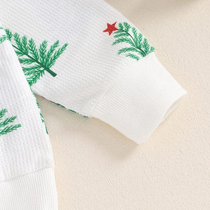 Christmas Tree Waffle Toddler Set