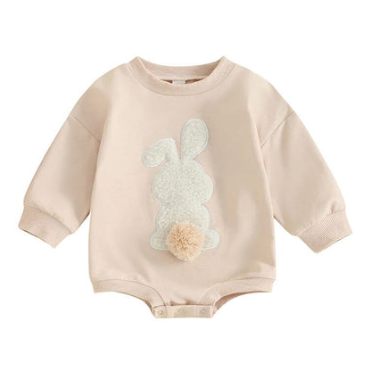Long Sleeve Fluffy Bunny Baby Bodysuit