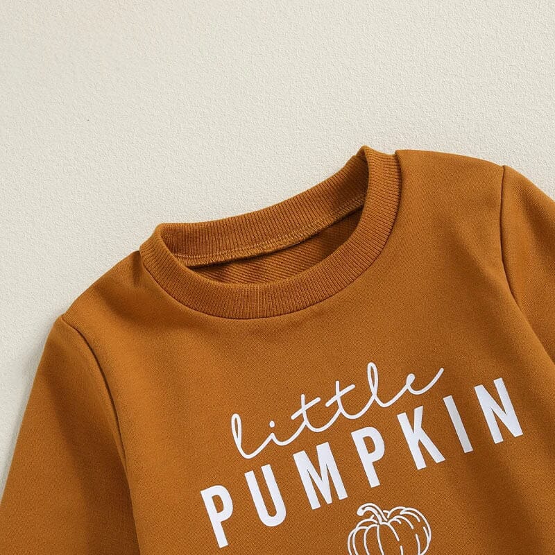Little Pumpkin Flared Pants Toddler Set