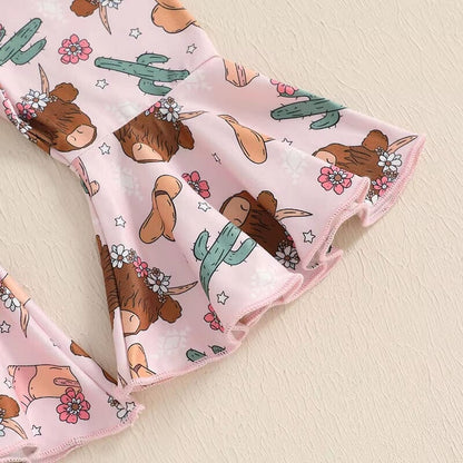 New To The Herd Flared Pants Baby Set