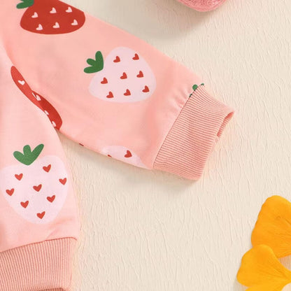 Strawberry Flared Toddler Set