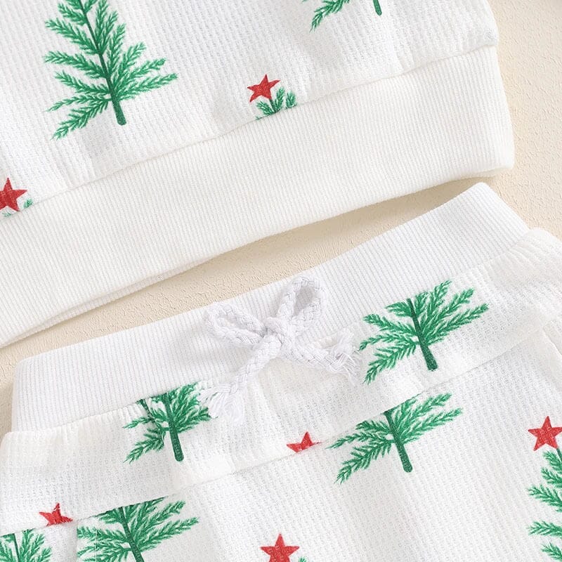 Christmas Tree Waffle Toddler Set