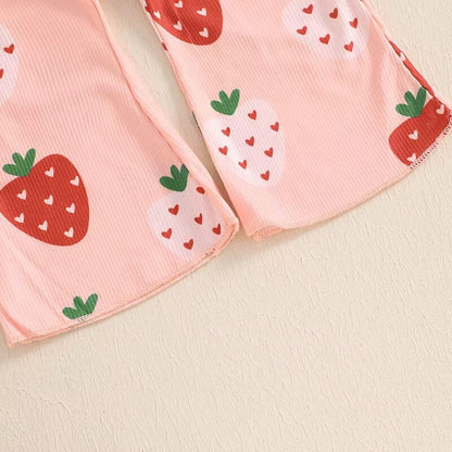 Strawberry Flared Toddler Set