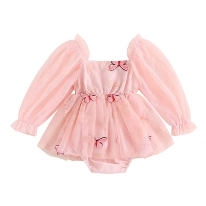 Long Sleeve Butterfly Baby Romper