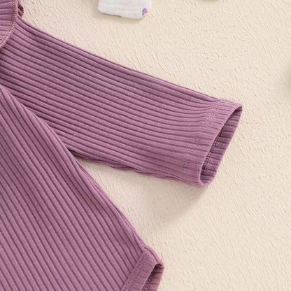 Long Sleeve Floral Pants Baby Set