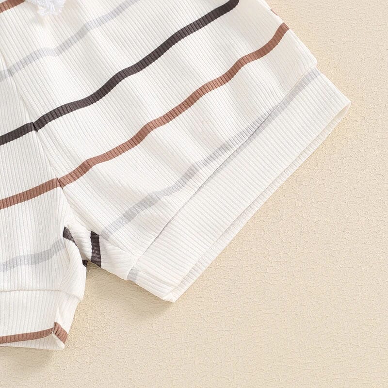 Sleeveless Striped Baby Set
