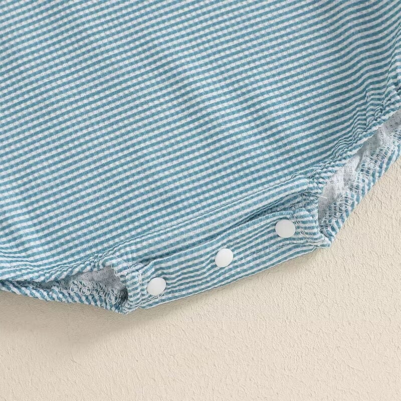 Short Sleeve Golf Stripes Baby Bodysuit