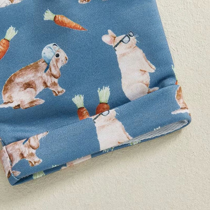 Short Sleeve Cool Easter Bunny Baby Set