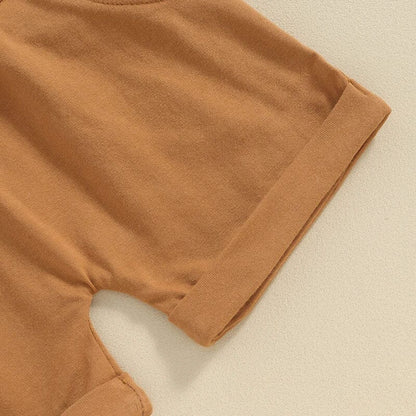 Easter Bunny Brown Shorts Baby Set