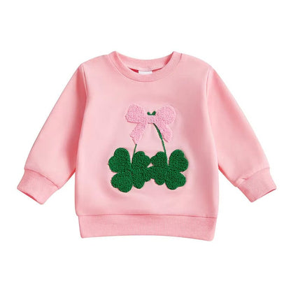 St. Patrick's Day Bow Toddler Sweatshirt