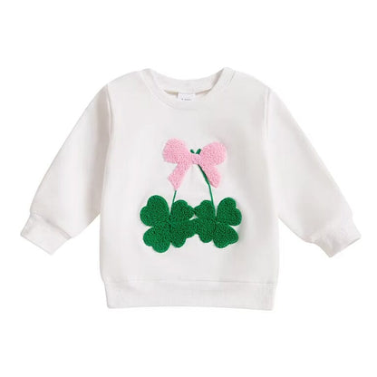 St. Patrick's Day Bow Toddler Sweatshirt
