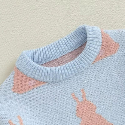 Short Sleeve Knitted Bunny Baby Set