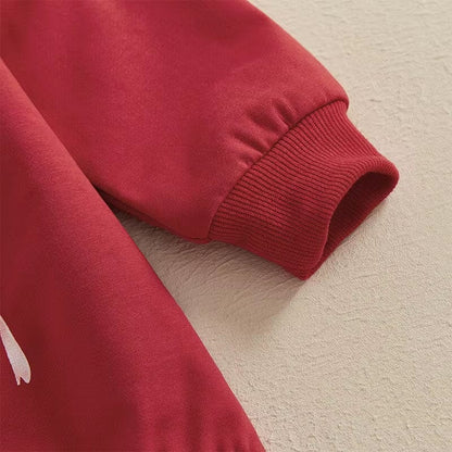 Valentine's Day Bows Baby Bodysuit