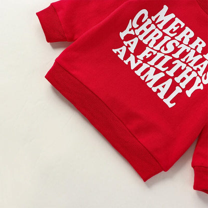 Merry Christmas Ya Filthy Animal Baby Sweatshirt