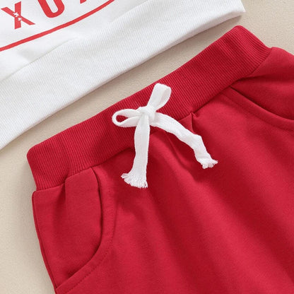 Valentine's Day Hugs and Kisses Baby Set