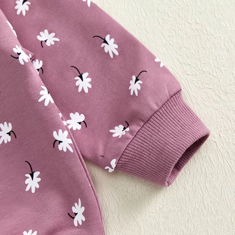 Long Sleeve Flowers Baby Set