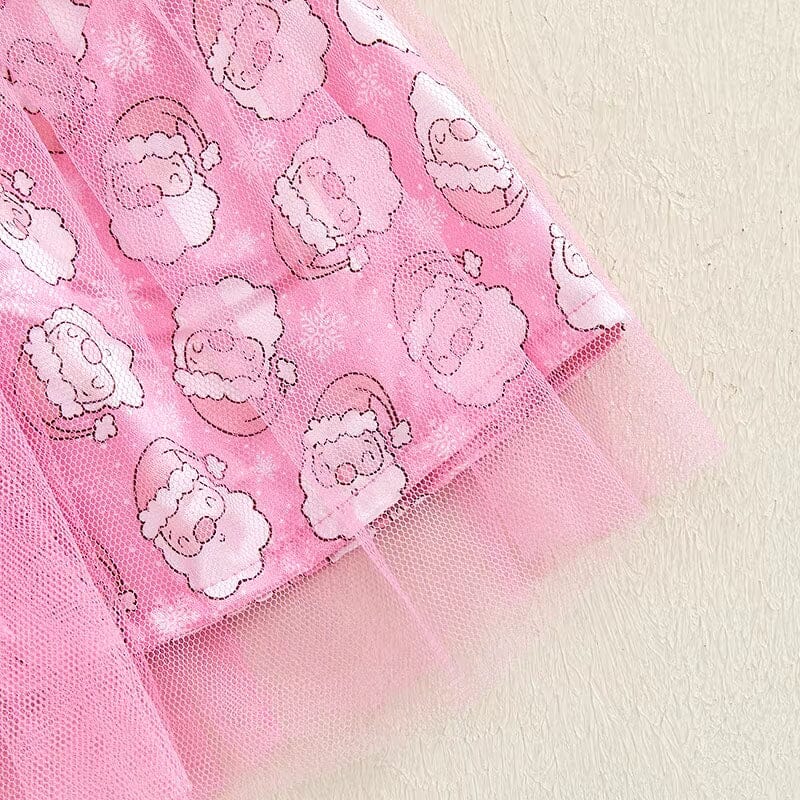 Cool Santa Pink Skirt Toddler Set