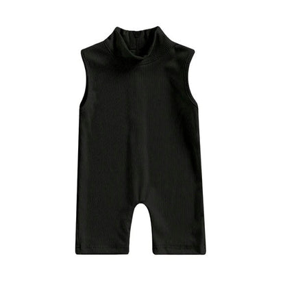 Sleeveless High Neck Toddler Jumpsuit