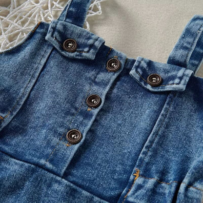 Sleeveless Denim Toddler Dress