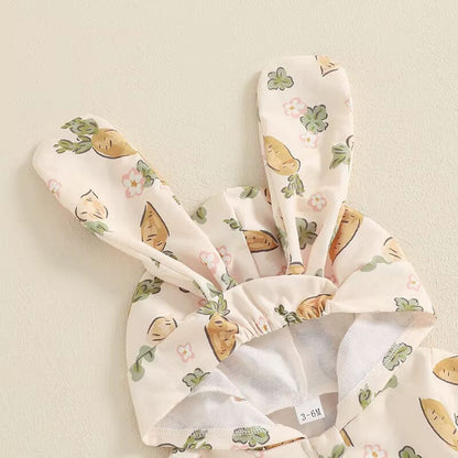 Long Sleeve Zipper Easter Baby Jumpsuit