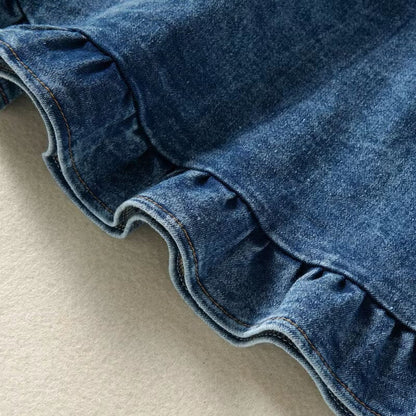 Sleeveless Denim Toddler Dress