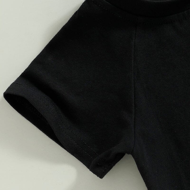 Solid Black Toddler Tee