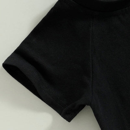 Solid Black Toddler Tee