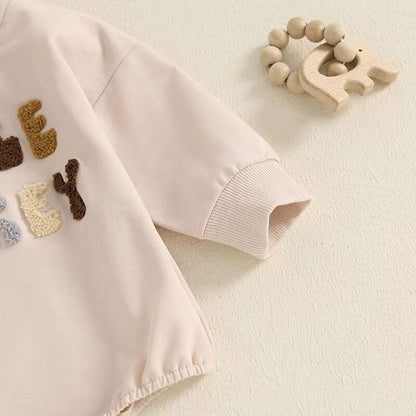 Little Turkey Beige Baby Bodysuit